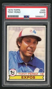 1979 Topps Tony Perez #495 PSA 2 Expos - Picture 1 of 2