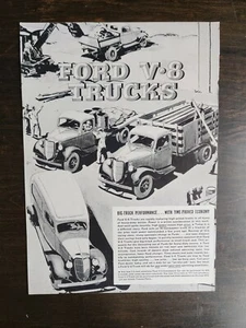 Camionetas Ford V-8 1936 vintage anuncio original página completa - Imagen 1 de 1
