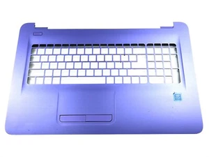 HP 17-X 17-Y LAPTOP PALMREST TOUCHPAD ASSEMBLY PURPLE 900154-001 NO KEYBOARD - Picture 1 of 2