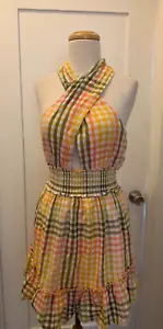 Vestido Aerie Spring Fling a cuadros talla XL nuevo con etiquetas - Imagen 1 de 4