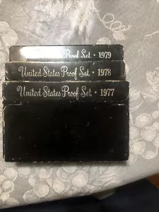 1977, 78, 79 U.S Coin Proof Sets W/original box - Picture 1 of 7