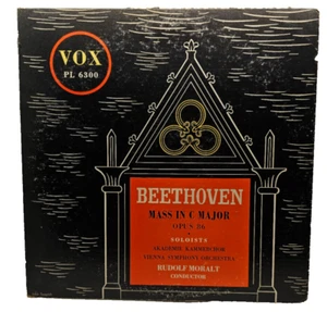 Beethoven Mass In C Major Opus 86 For Four Solo Voices Vinyl Record Rare PL 6300 - Imagen 1 de 4