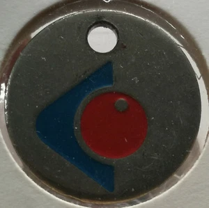 JETON DE CADDIE METAL ♦ " LOGO " à identifier carrefour ? ♦ logo - Imagen 1 de 2
