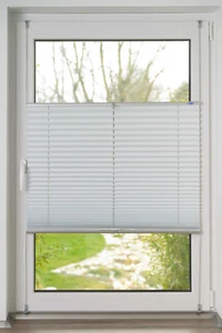 Thermo-Plissee Klemmfix ohne Bohren, Verdunkelung, verspannt - Bild 1 von 16