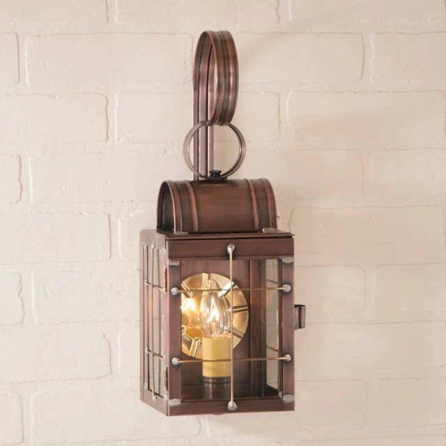 Single Outdoor Wall Lantern in Antique Copper - Image 1 of 1