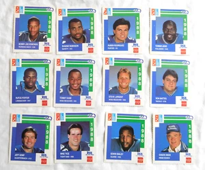 (12) 1988 Domino's Seattle Seahawks Steve Largent Chuck Knox Jeff Kemp Mike Tice - Picture 1 of 6