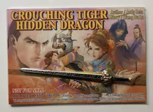 CROUCHING TIGER HIDDEN DRAGON 4" GREEN DESTINY SWORD HK COMICS MANGA PROMOTIONAL - Picture 1 of 1
