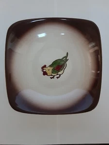 Vintage Bowls Orchard Ware Rooster Hand Decorated 6" Set of 3 - Picture 1 of 9