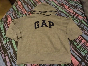 Girls Gray GAP Fleece Pullover Hoodie - SZ XS - Picture 1 of 3