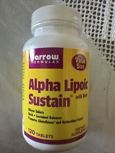 Jarrow Alpha Lipoic Sustain with Biotin, 120 Tabs  Exp 2/25