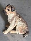 Rare Border Fine Arts Border Terrier Pup PG12 Figurine Stamped 1994