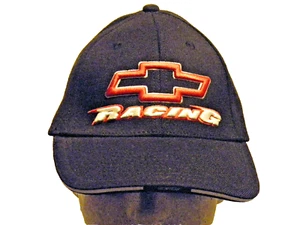 Nos CHEVROLET (BOW TIE) CHEVY RACING DP Truckers Hat/Cap Black SelfAdjust NASCAR - Picture 1 of 6