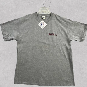 Vintage Y2K LA Anaheim Angels 2006 Official MLB T Shirt Mens XL Gray Lee New - Picture 1 of 11
