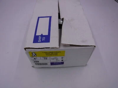 Caja de 10 correas rígidas Arlington Ind 359 4" 2 agujeros NUEVO Foto 1 de 2