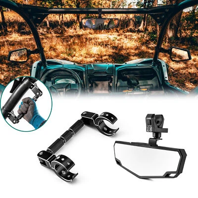 1PC Center View Mirror Aluminum Grab Handle Kit For Can Am Maverick R / RX - Image 1 of 4