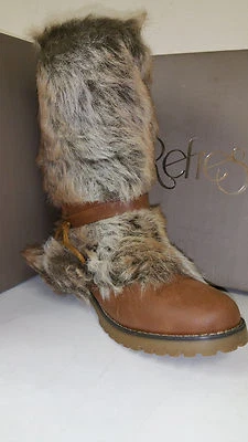 Refresh Black / Tan Women's Hunter 01 Winter Snow Boots Size 6-7 - Image 1 of 2