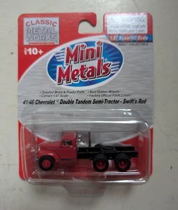 Classic Metal Works Mini Metals HO Scale 1/87 Chevrolet Double Tandem Semi Swift - Picture 1 of 4