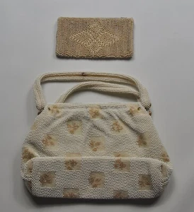 Cartera y billetera vintage con cuentas - Imagen 1 de 4