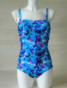 Damen Badeanzug in Bandeau-Form ohne Bügel variable Träger Cup B / C Bademode E - Bild 1 von 7