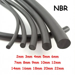 Ø2-22mm Nitrile Rubber Solid Sealing Strip Rod Round Bar Elastic Oil-resistance - Picture 1 of 12
