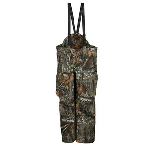 Gamehide Men's Velour Fleece Lined Camo Whitetail Deer Hunting Pant/Bibs - Picture 1 of 4