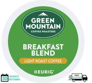 🆕☕ Green Mountain Breakfast Blend Keurig Coffee K-cups - Imagen 1 de 1