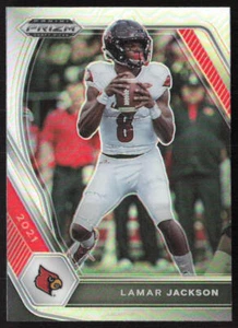 2021 Panini Prizm Draft Picks Collegiate Lamar Jackson #26 Louisville Cardinals - Picture 1 of 2