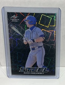 Roch Cholowsky 2023 Leaf Trinity Mega Box Steel Lazer Silver Card #S-60 - Picture 1 of 2