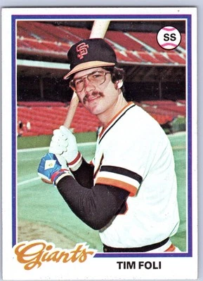1978 Topps #167 Tim Foli San Francisco Giants Baseball Card  - Image 1 of 2