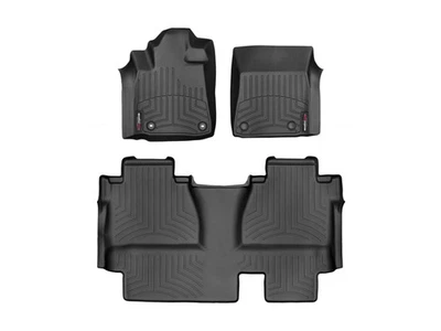 WeatherTech Floorliner для 2014-2021 Toyota Tundra - 1-й и 2-й ряд, черный - Изображение 1 из 4