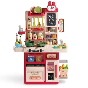 Kids Kitchen Playset Set, 63PCS Pretend Play Kitchen Toys for Toddlers, Cooki... - Picture 1 of 8