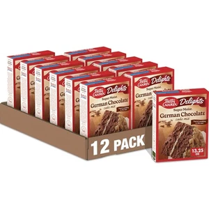Betty Crocker Delights Super Moist German Chocolate Cake Mix 13.25 oz. Pack o - Picture 1 of 9