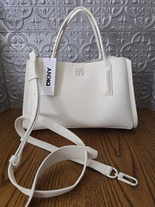 NWT DKNY Medium White Crossbody Satchal Bag - Picture 1 of 7