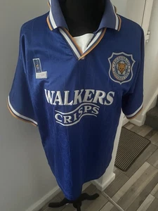Camisa vintage Leicester City azul Home Walkers talla M pecho 42 - Imagen 1 de 5