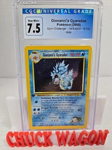 2000 Pokemon Gym Challenge 1st Edition #5 Giovanni's Gyarados Holo Rare CGC 7.5 - Bild 1 von 5