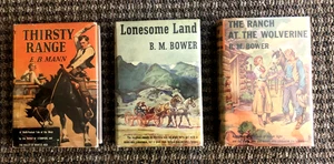 Konvolut 3 Vintage Western HCs: Thirsty Range, Lonesome Land, Ranch Wolverine - Bild 1 von 5