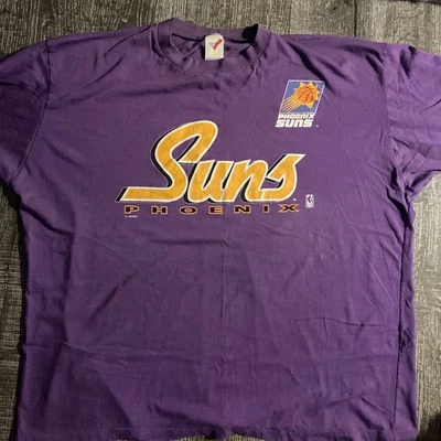 Vintage 90s Phoenix Suns Single Stitch NBA Basketball Made USA Tee Shirt 4X - Image 1 of 4