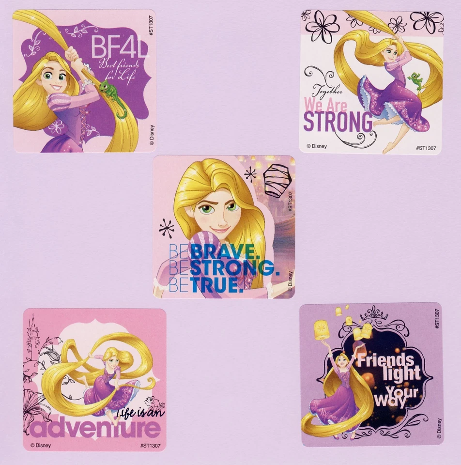15 Enredados - Princesa Disney Rapunzel - Pegatinas Grandes - Favores de Fiesta Foto 1 de 1