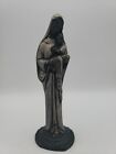 Coal Mountain Mary Madonna Child Jesus Figurine Handcrafted From Coal Vtg