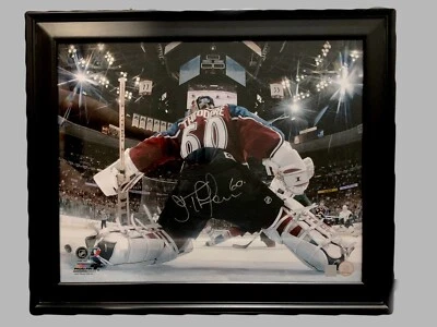 Jose Theodore Signed Colorado Avalanche 16x20 Framed Photo HockeyInk - Image 1 of 4