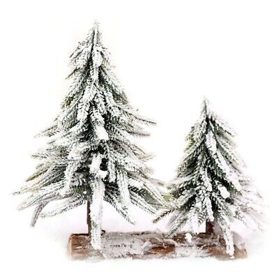 Mini Christmas Tree Artificial Trees Snow Scene Arrangement  Decoration • 21.56€