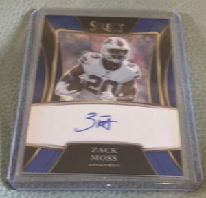 Billetes Select Blue Signature 2021/99 Zack Moss Buffalo - Imagen 1 de 2