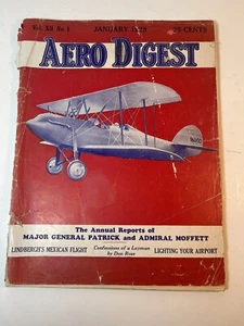 Aero Digest Luftfahrtflugzeug Magazin Januar 1928 Lindbergh Flug nach Mexiko - Bild 1 von 20