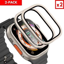 Apple Watch Ultra Screen Protector (2 PACK) - Tempered Glass + Bezel Protector