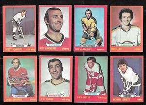 1973-74 OPC O PEE CHEE NHL HOCKEY CARD LIGHT WHITE BEIGE BACK 1-132 SEE LIST