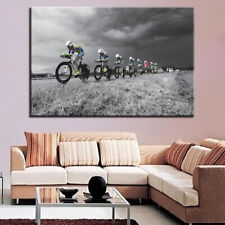 Cross-Country Cycling Racing 1 Panel Canvas Print Wall Art