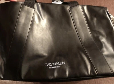 Bolso de viaje de fin de semana con fragancia CALVIN KLEIN negro con cremallera superior nuevo  Foto 1 de 4