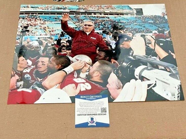 Bobby Bowden Autographed Signed 11X14 Last Game Photo Fsu Seminoles Beckett Beckett 