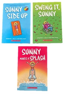 3 Graphic Novel Kids Books: Sunny Side Up; Swing It, Sunny; Sunny Makes a Splash - Picture 1 of 12