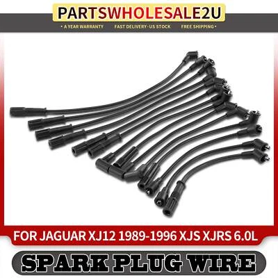 Juegos de cables de bujía 14 piezas para Jaguar XJ12 1989-1996 XJS 1989-1995 XJRS 1993 8 mm Foto 1 de 4